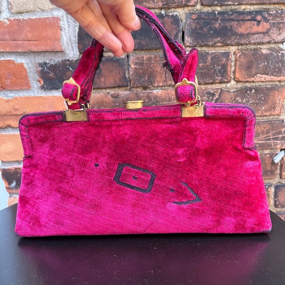Fabulous Fucsia Italian Vintage bag - Picture 1 of 6